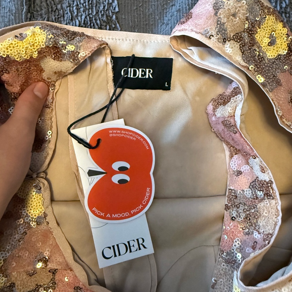 Cider Sequin Jacket with Yellow and Cream Details